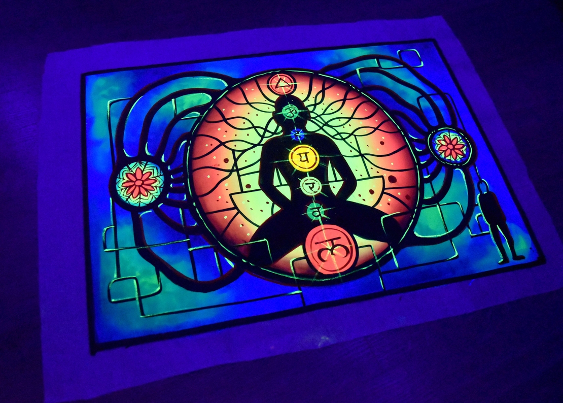 Hanmade UV LED Painting 