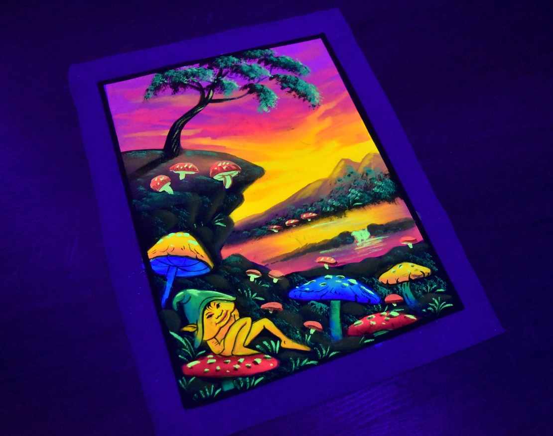 Hanmade UV LED Painting 