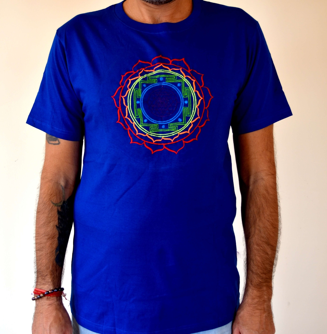 Shree Yantra Embroidery T-shirt