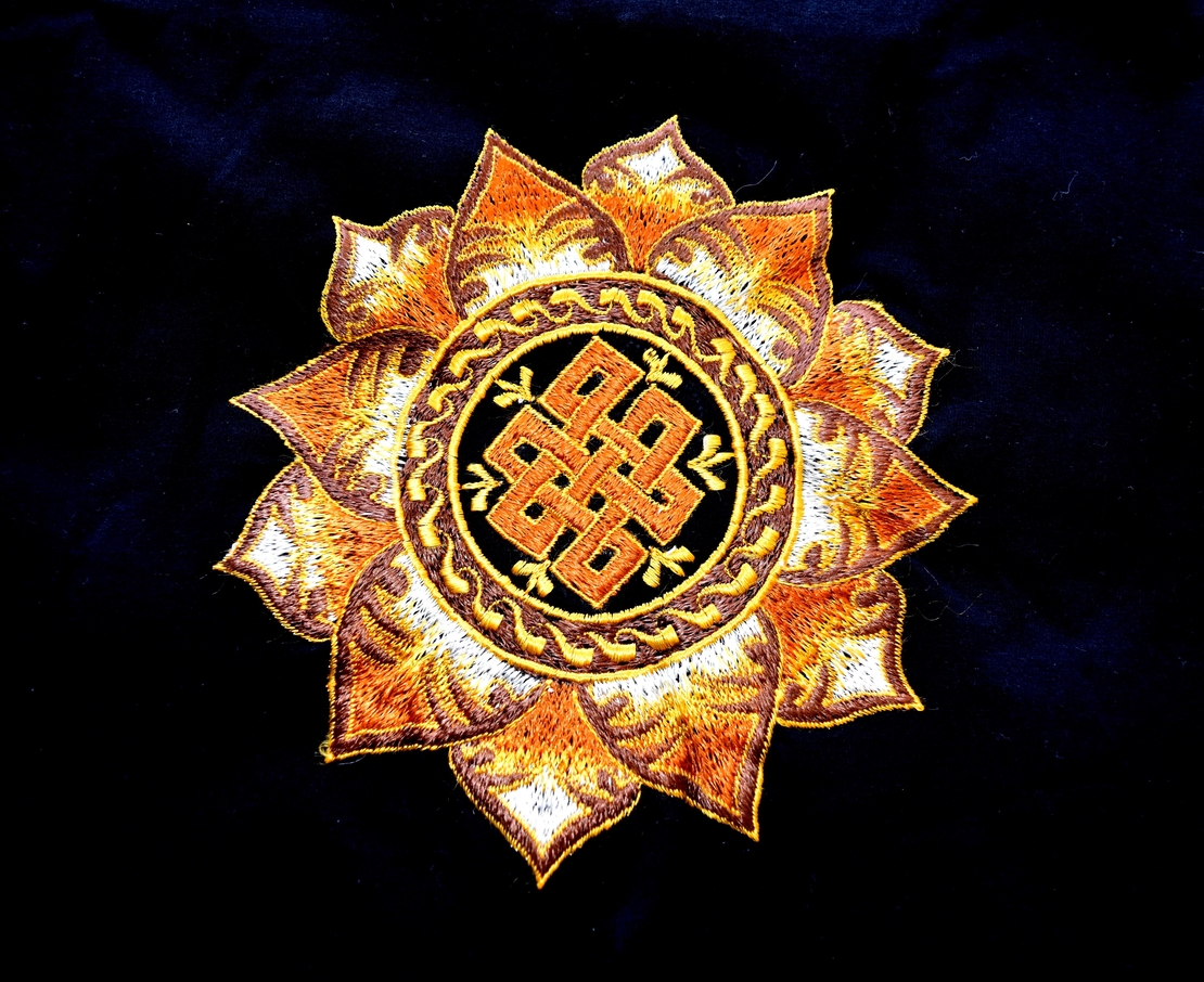 Shrivatsa sign in lotus