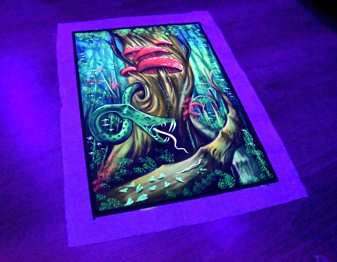 Hanmade UV LED Painting 