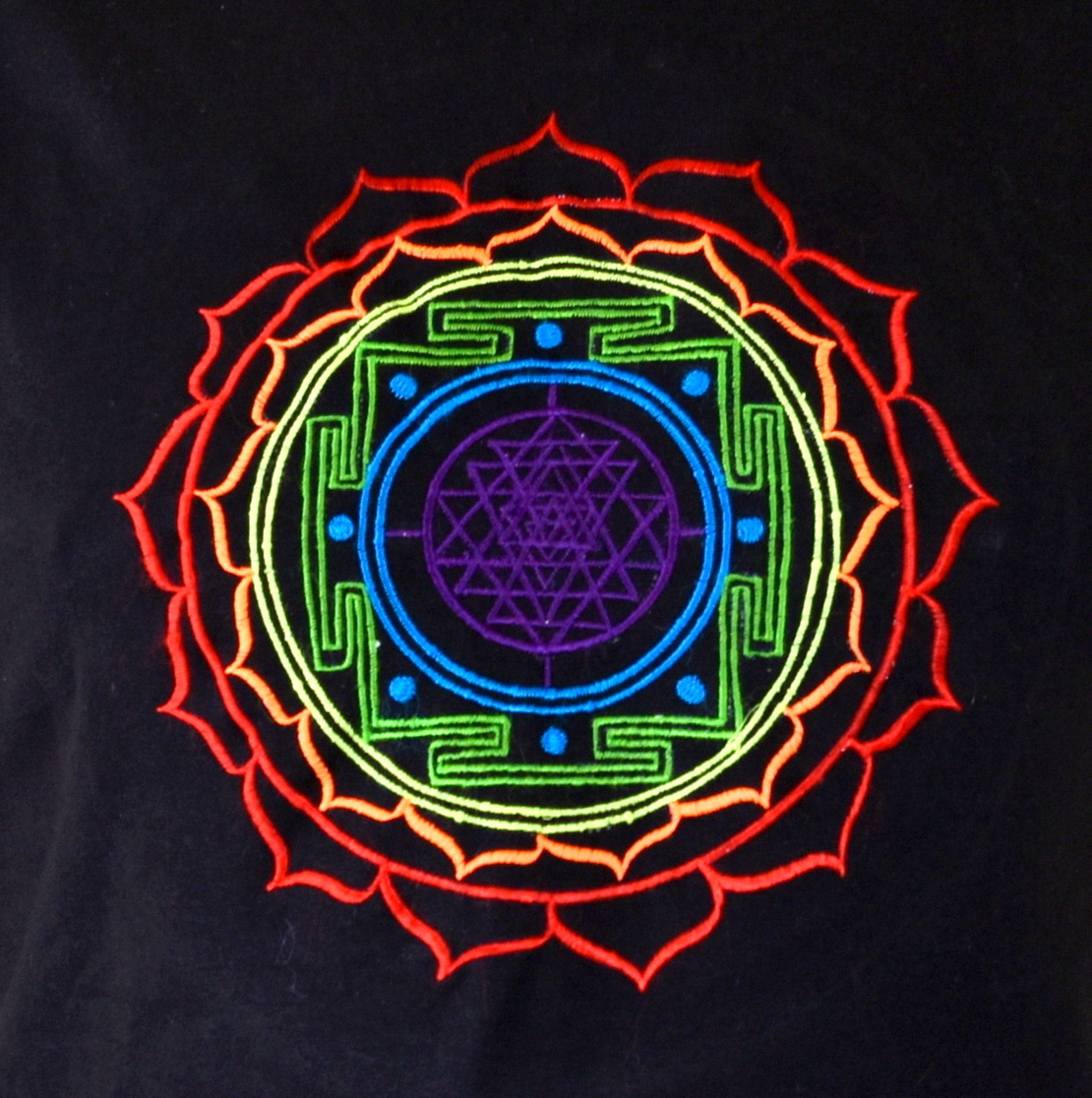 Shree Yantra Embroidery T-shirt