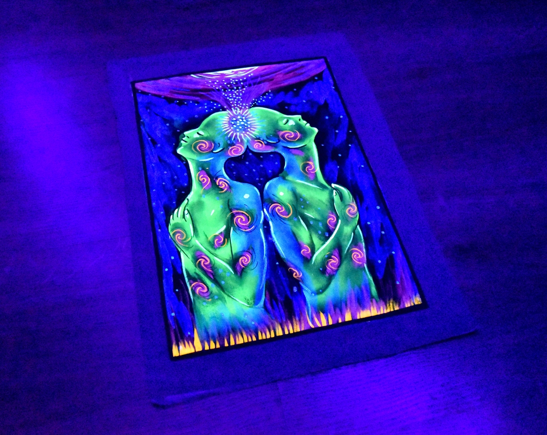 Hanmade UV LED Painting 