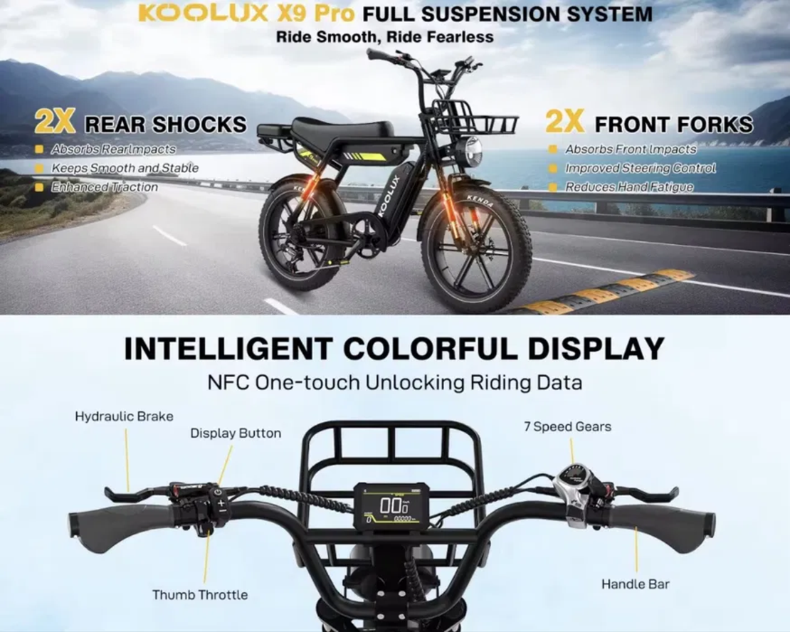 Електрически велосипед Koolux X9 Pro