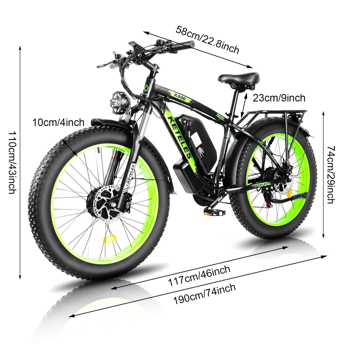 Електрически велосипед Keteles K800