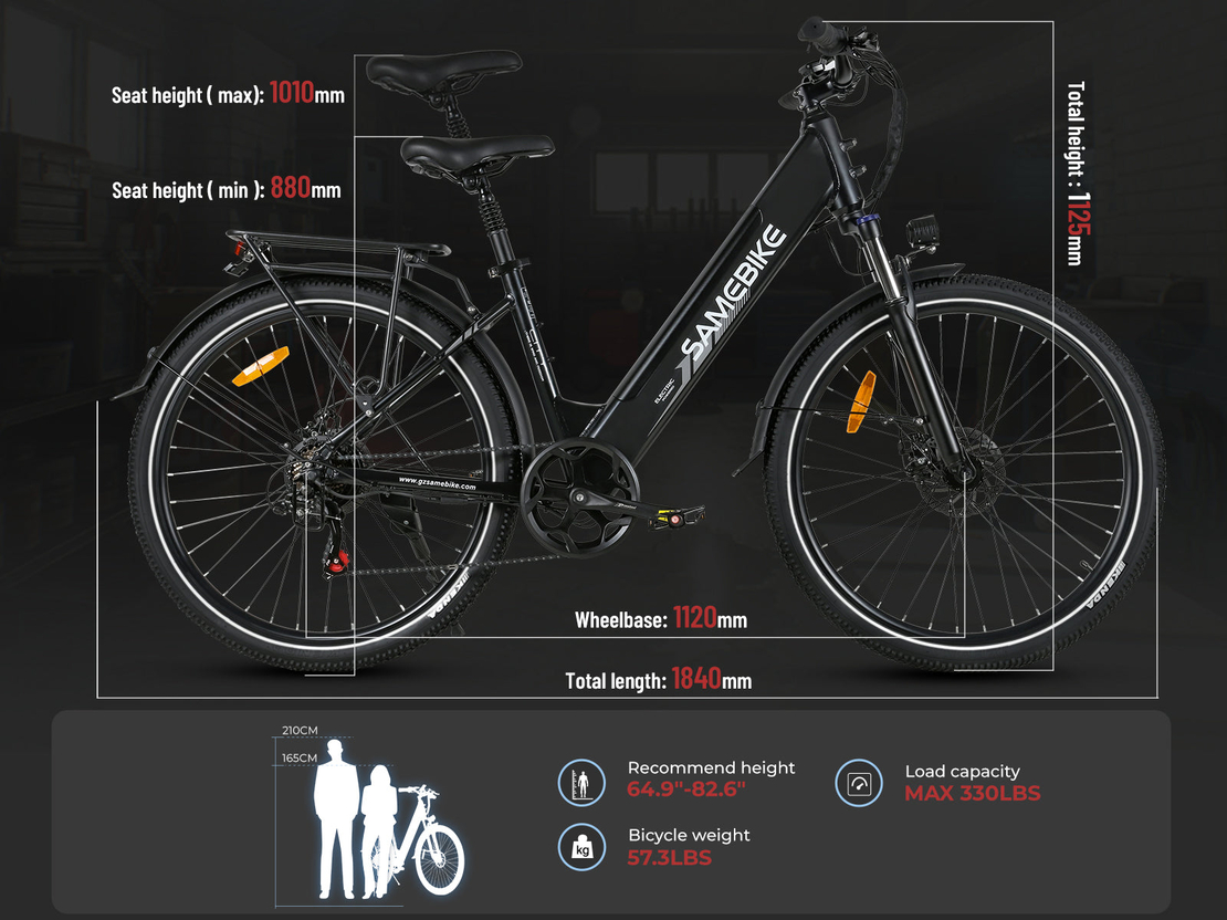 Електрически велосипед Samebike RS-A01 Pro