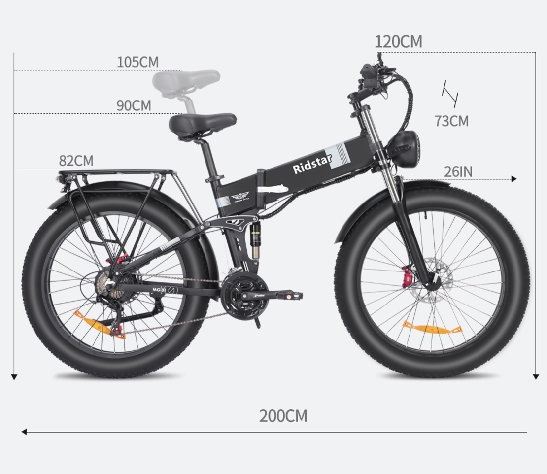 Електрически велосипед Ridstar H26 Pro
