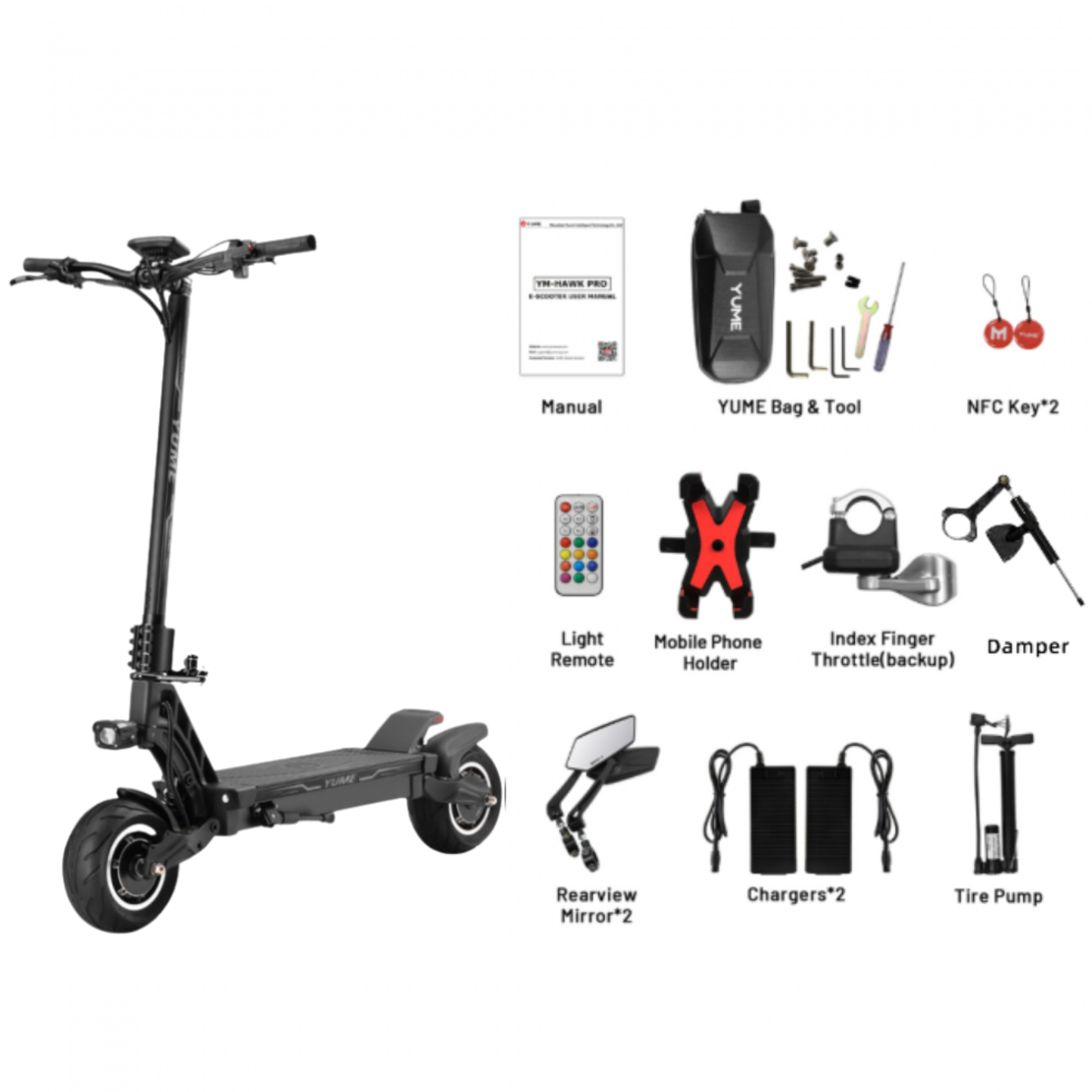 Електрическа тротинетка Yume Hawk Pro