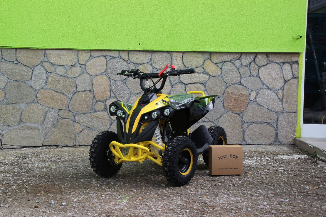 Детско бензиново ATV MaxMotors Grizzly SPORT – BLACK & YELLOW