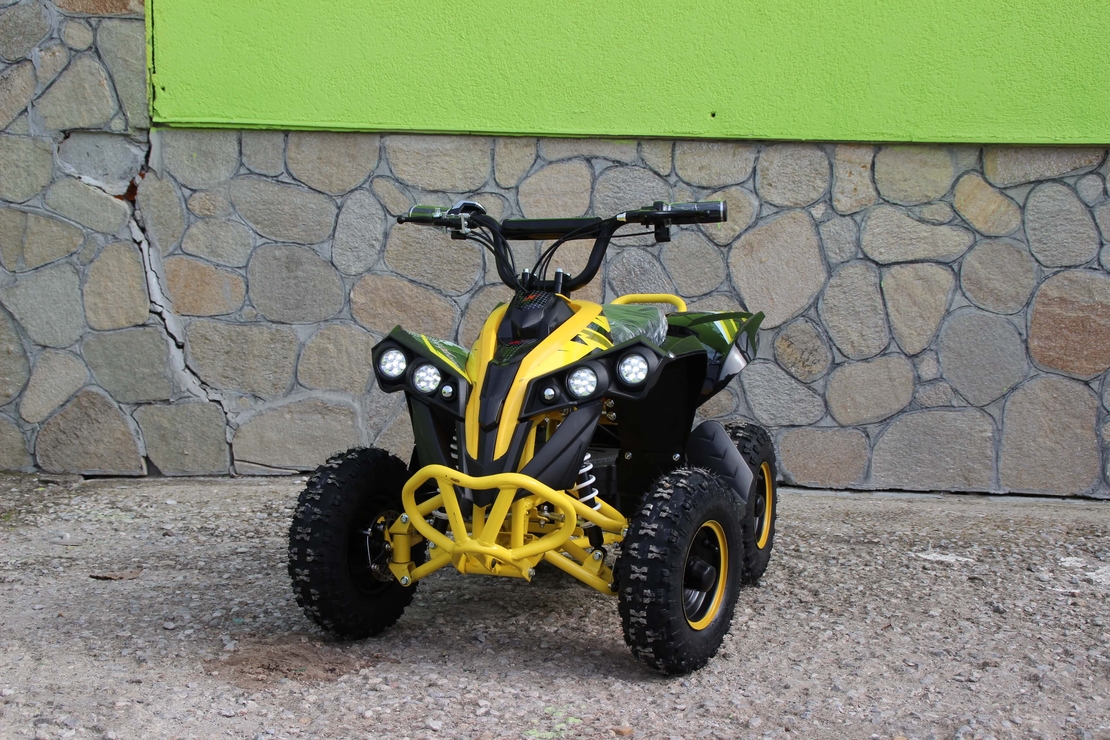 Детско бензиново ATV MaxMotors Grizzly SPORT – BLACK & YELLOW