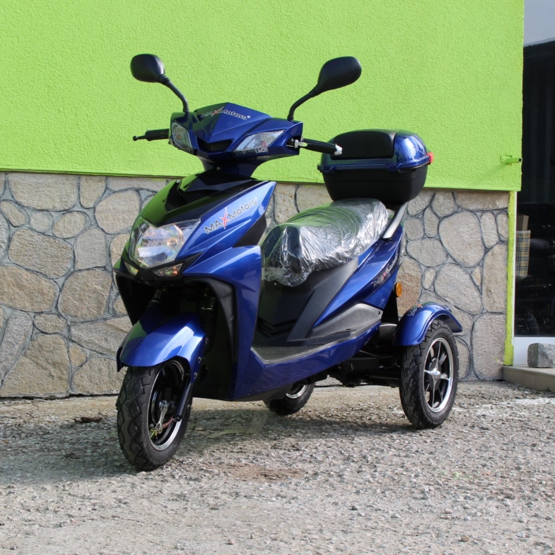 ЕЛЕКТРИЧЕСКА ТРИКОЛКА-СКУТЕР MAX SPORT 1500W BLUE
