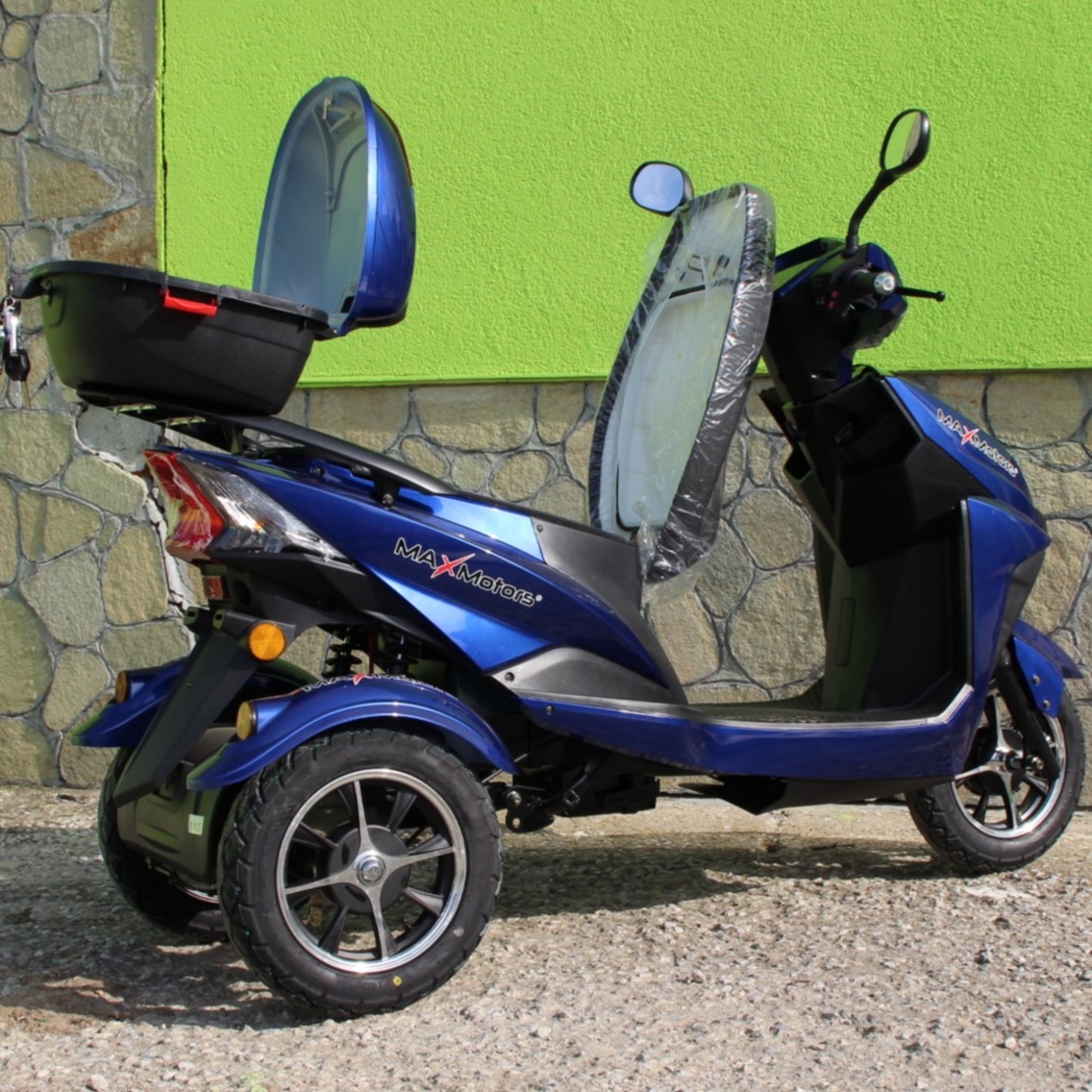 ЕЛЕКТРИЧЕСКА ТРИКОЛКА-СКУТЕР MAX SPORT 1500W BLUE