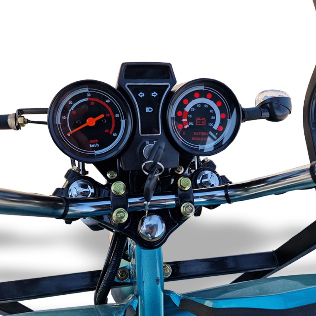 Селскостопанска Електрическа соларна карго триколка Bullmax S-800 | 2000W, 60V, 50AH