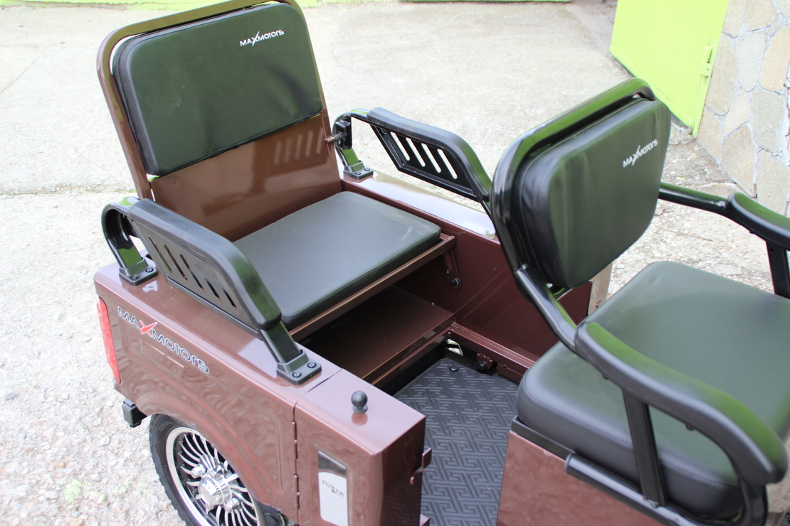 Двуместна електрическа триколка MAX MOTORS 1500W 20 AH