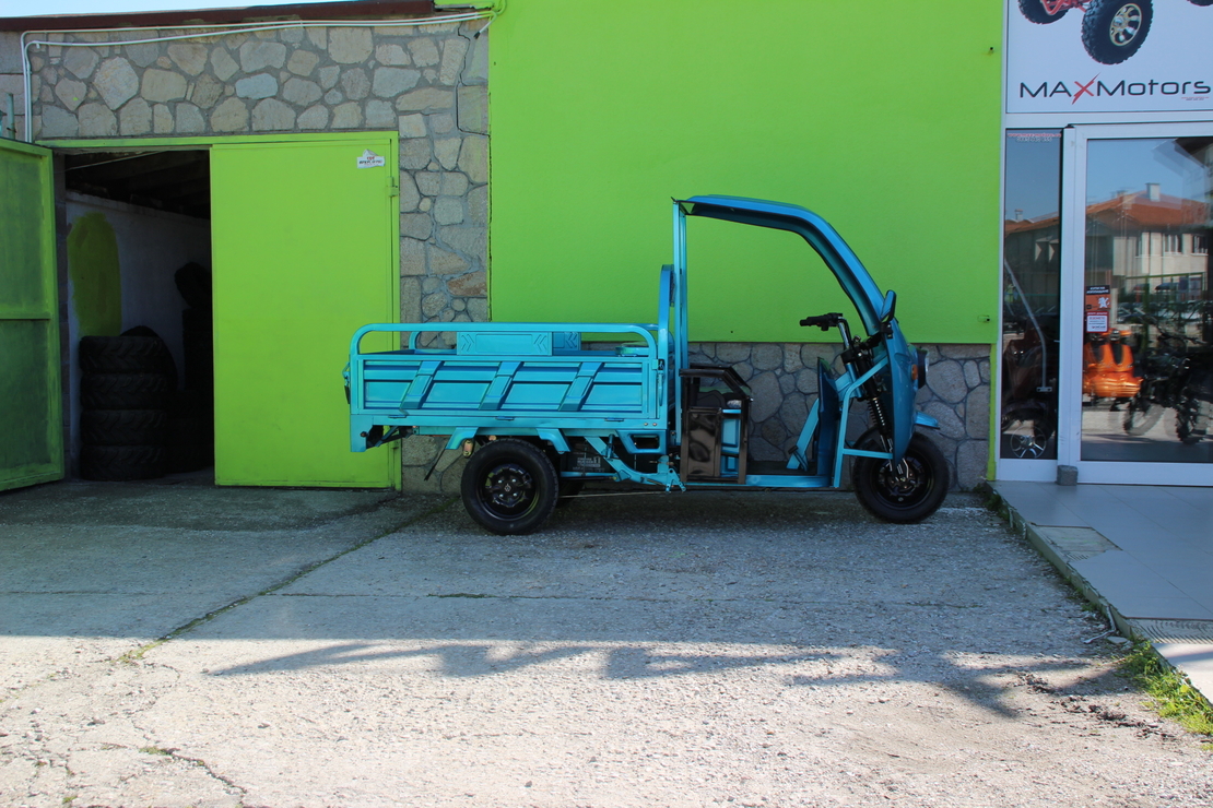 Електрическа Селскостопанска Триколка с Покрив 2000W Maxmotors
