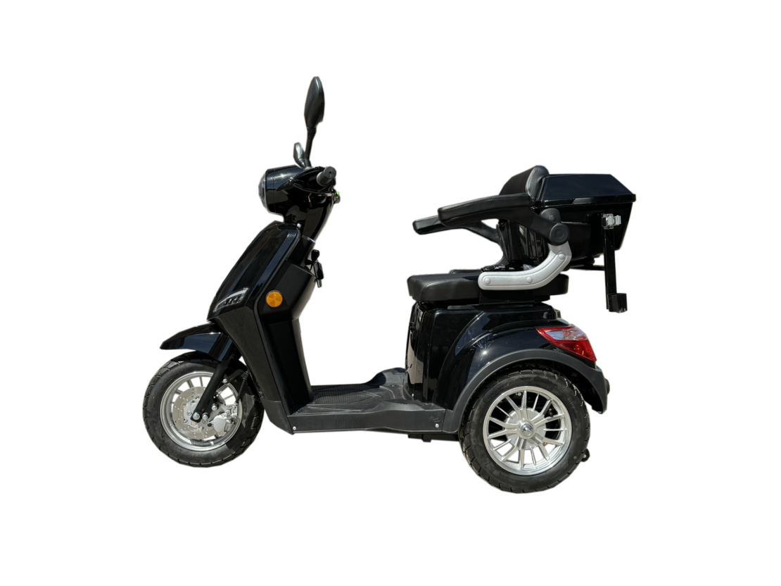 Електрическа триколка В1 | Черна, 1500W, 5 батерии, 2024