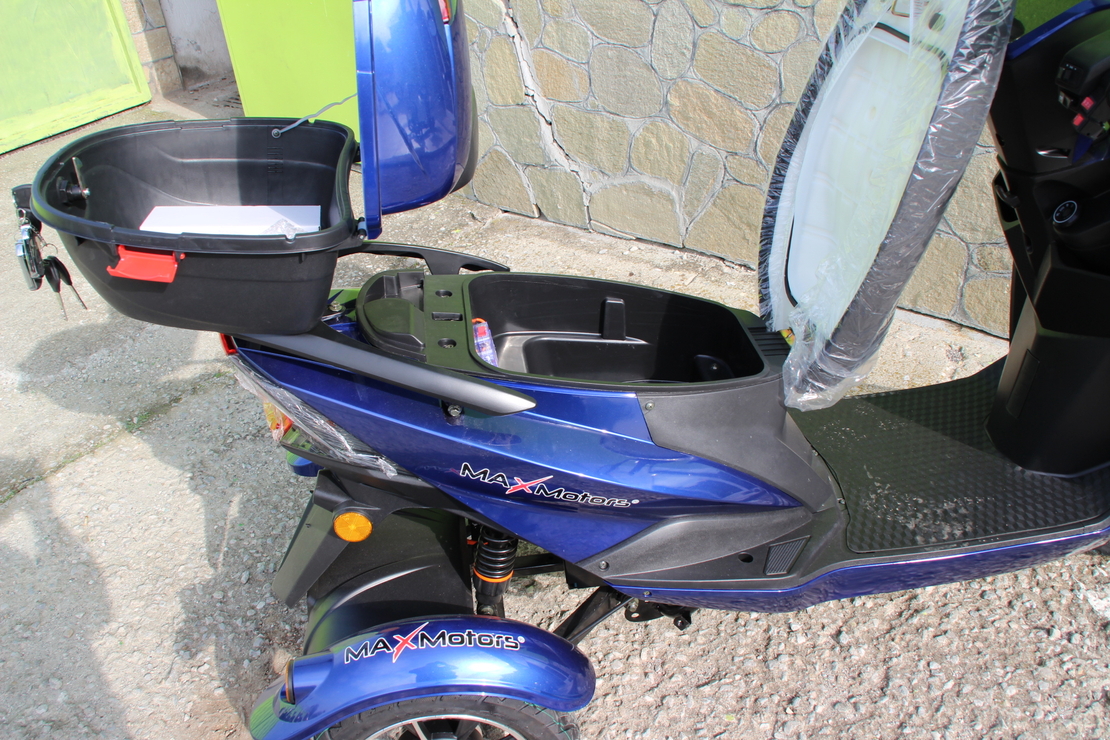 ЕЛЕКТРИЧЕСКА ТРИКОЛКА-СКУТЕР MAX SPORT 1500W BLUE