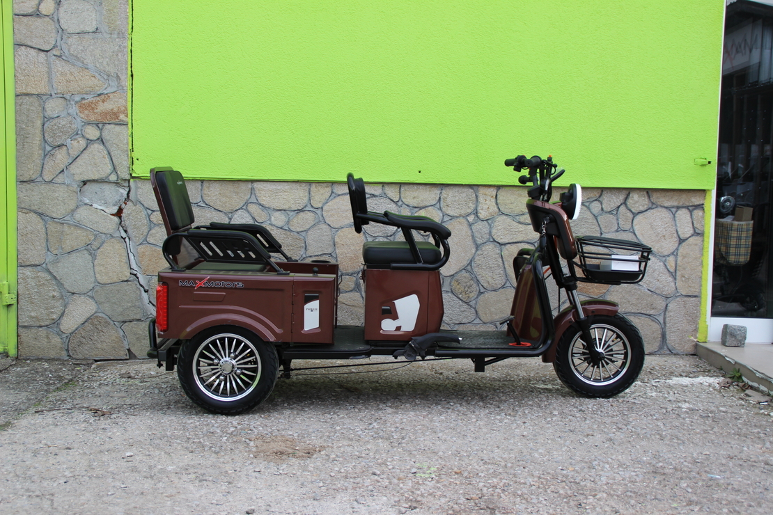 Двуместна електрическа триколка MAX MOTORS 1500W 20 AH
