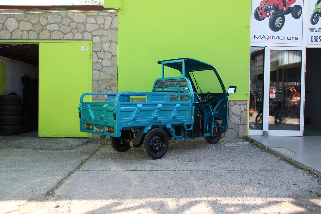 Електрическа Селскостопанска Триколка с Покрив 2000W Maxmotors