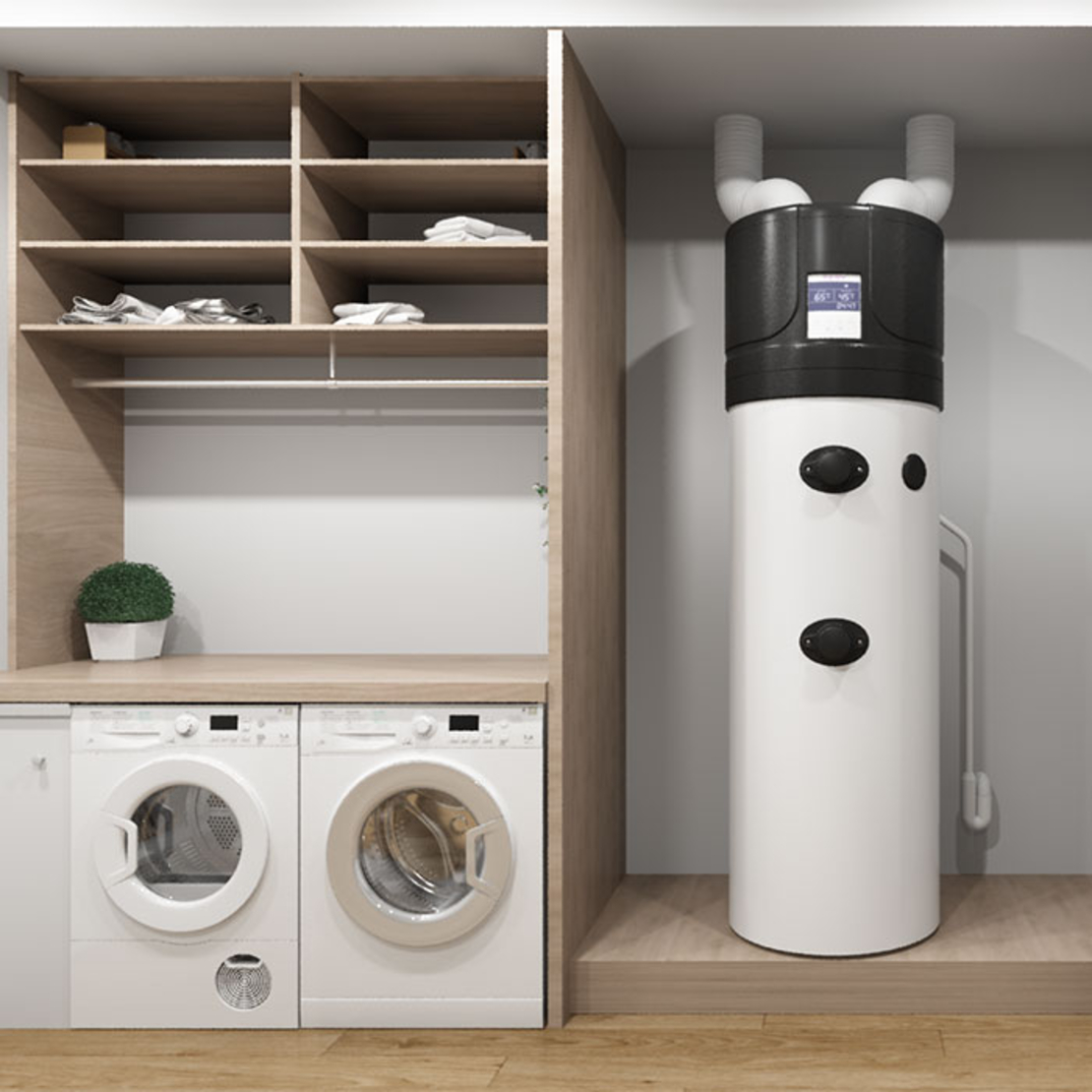 Термодинамичен бойлер Tesy AquaТhermica HPWH 2.1 200 U 02