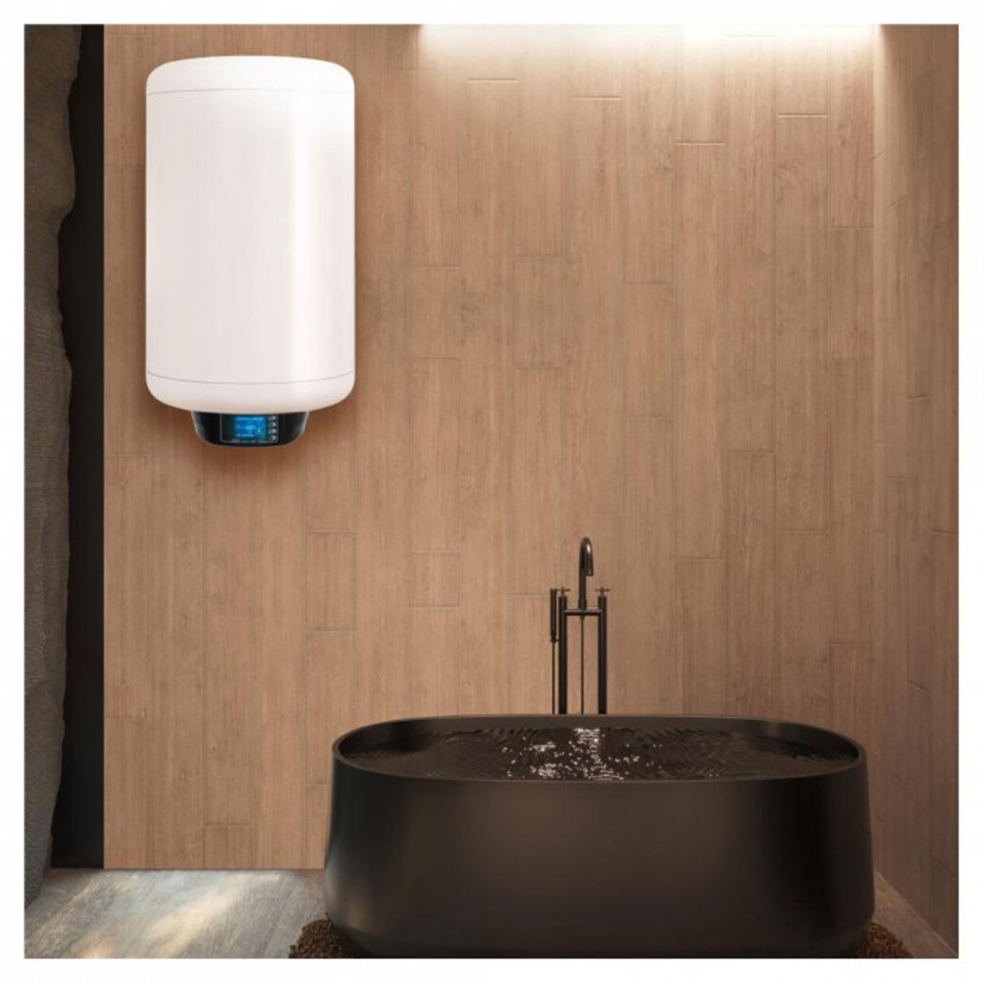 Вертикален бойлер Tedan Sirius 80 inox 2kW, WiFi  - неръждаем