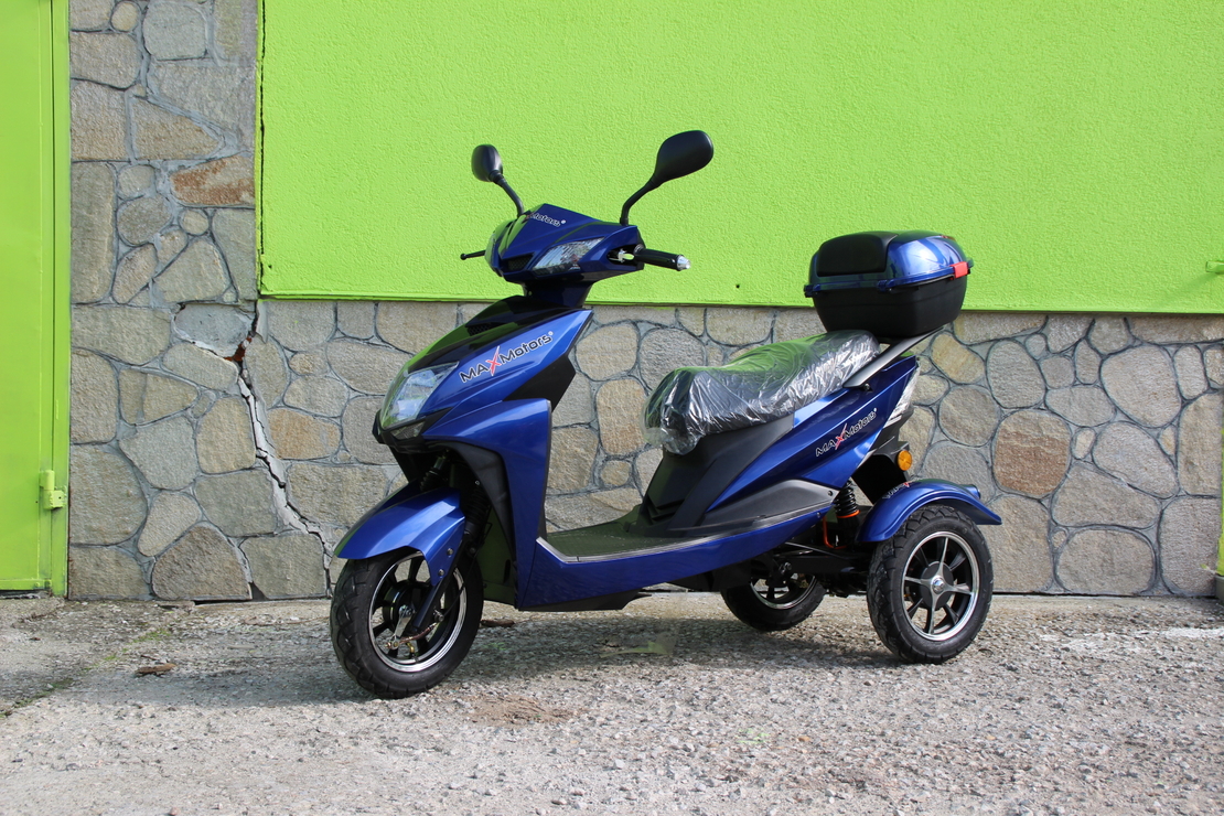 ЕЛЕКТРИЧЕСКА ТРИКОЛКА-СКУТЕР MAX SPORT 1500W BLUE