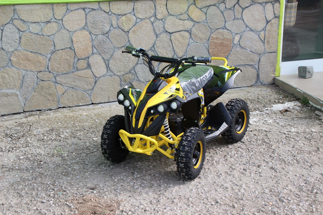 Детско бензиново ATV MaxMotors Grizzly SPORT – BLACK & YELLOW