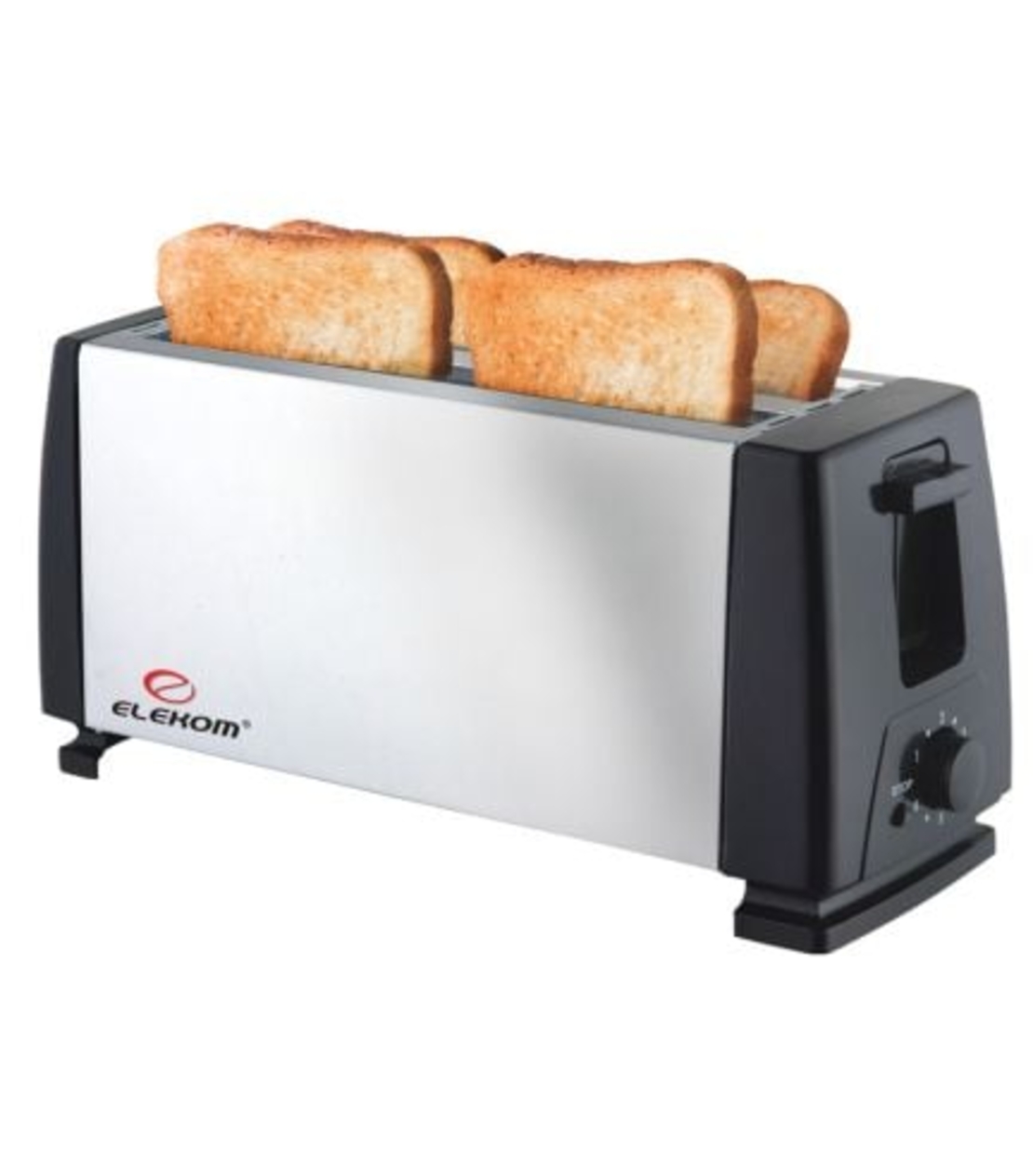 Тостер ЕК-003 S/S Двоен, Капацитет - 4 филийки, 1300W, 6 степени на препичане