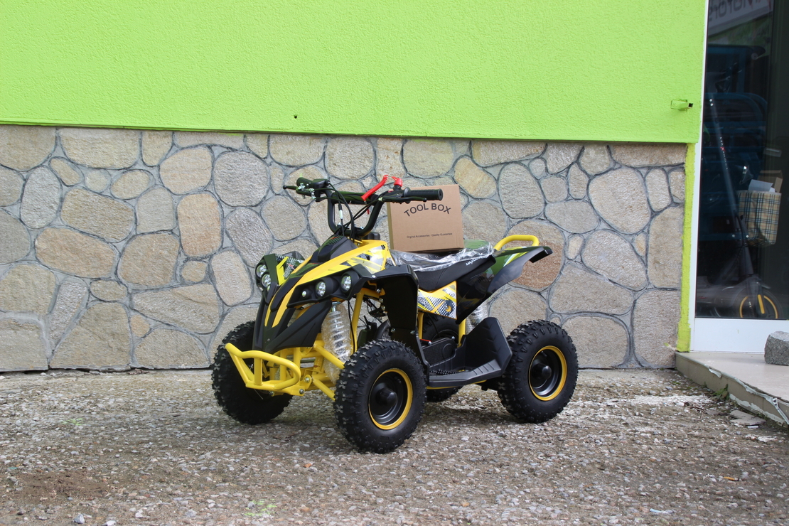 Детско бензиново ATV MaxMotors Grizzly SPORT – BLACK & YELLOW