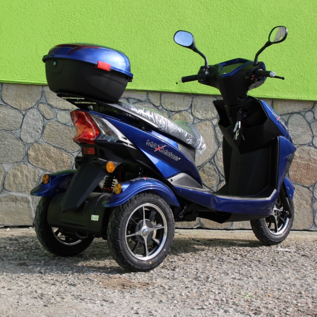 ЕЛЕКТРИЧЕСКА ТРИКОЛКА-СКУТЕР MAX SPORT 1500W BLUE