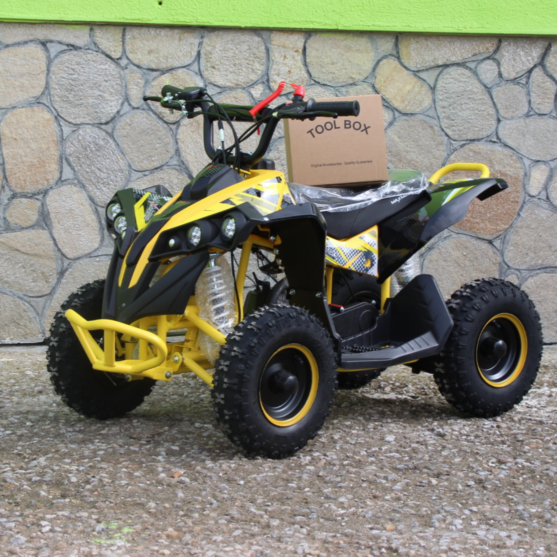 Детско бензиново ATV MaxMotors Grizzly SPORT – BLACK & YELLOW