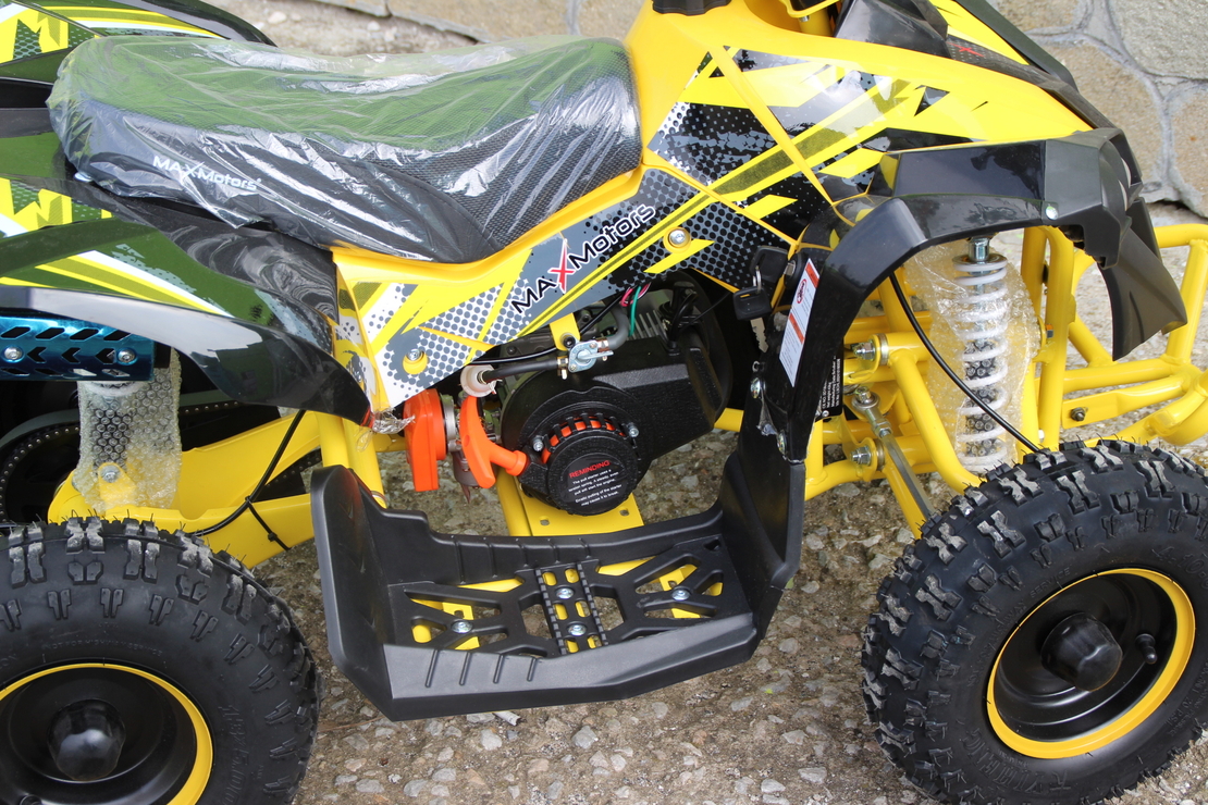 Детско бензиново ATV MaxMotors Grizzly SPORT – BLACK & YELLOW