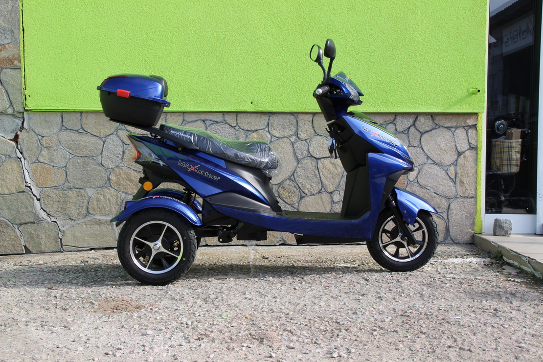 ЕЛЕКТРИЧЕСКА ТРИКОЛКА-СКУТЕР MAX SPORT 1500W BLUE