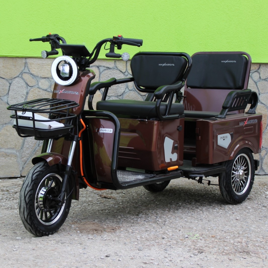 Двуместна електрическа триколка MAX MOTORS 1500W 20 AH
