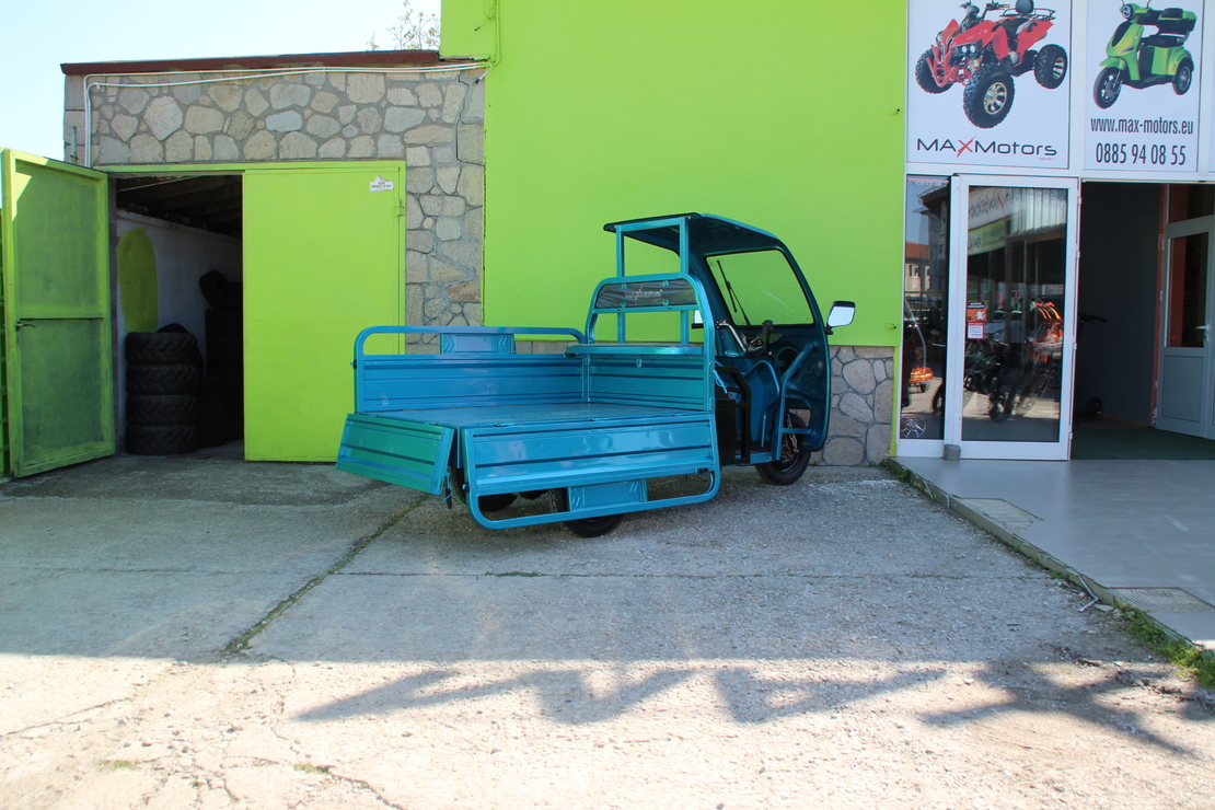 Електрическа Селскостопанска Триколка с Покрив 2000W Maxmotors