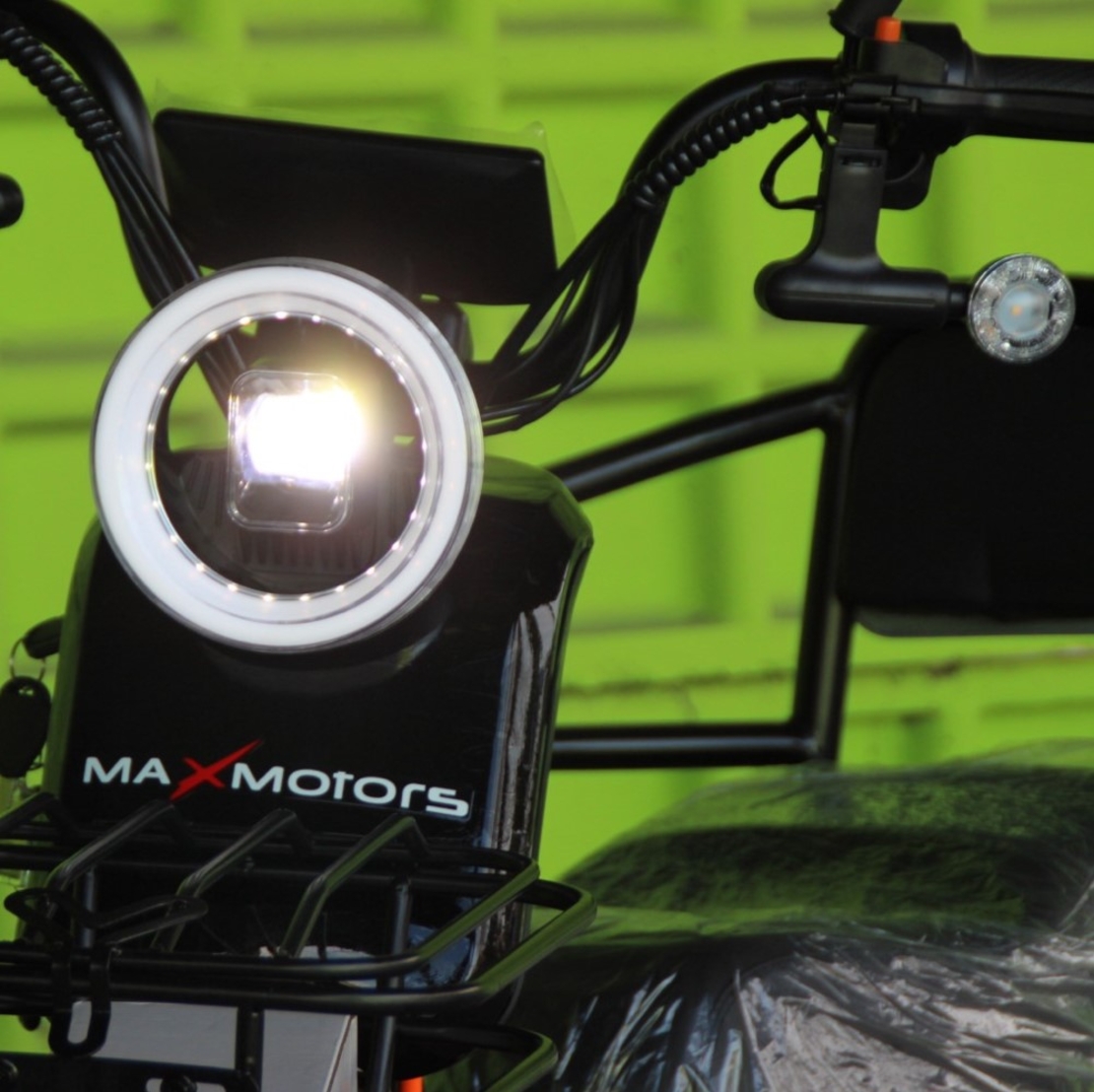 Двуместна електрическа триколка MaxMotors Pudding 1800W BLACK