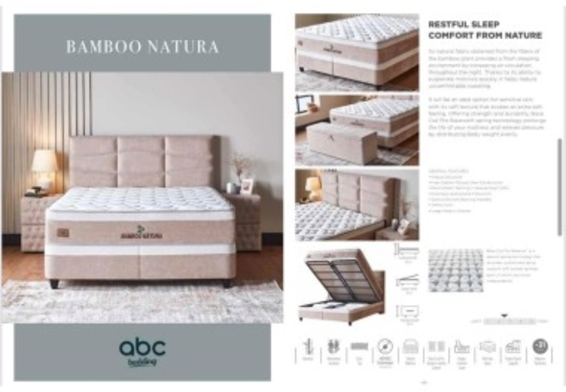 ЛЕГЛО С ПОВДИГАЩ МЕХАНИЗЪМ BAMBOO NATURA 160/200