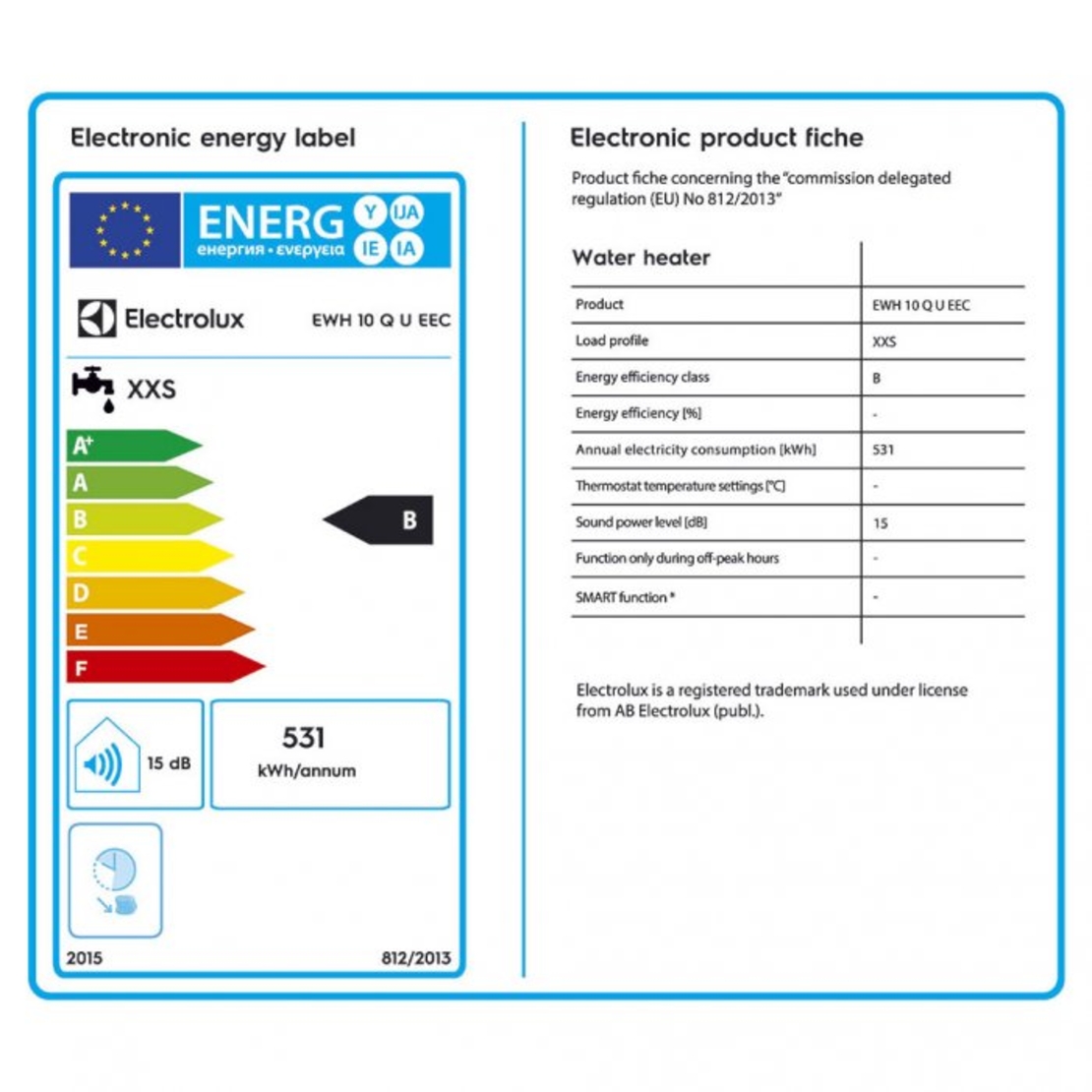 Малолитражен бойлер Electrolux EWH 10 Q U 10л - под мивка