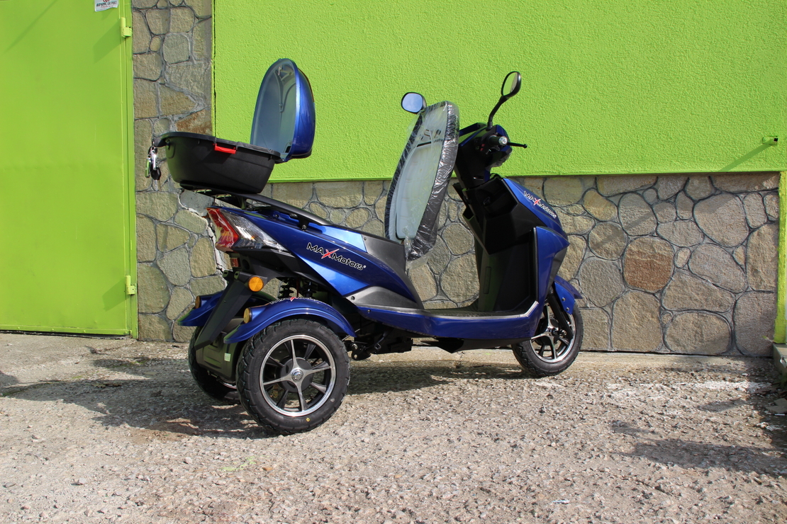 ЕЛЕКТРИЧЕСКА ТРИКОЛКА-СКУТЕР MAX SPORT 1500W BLUE