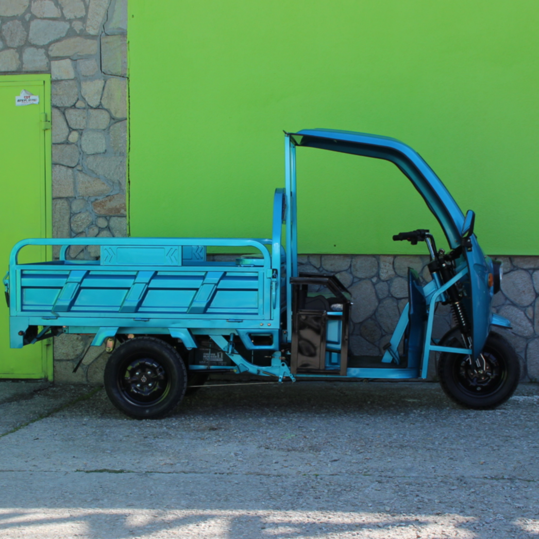 Електрическа Селскостопанска Триколка с Покрив 2000W Maxmotors