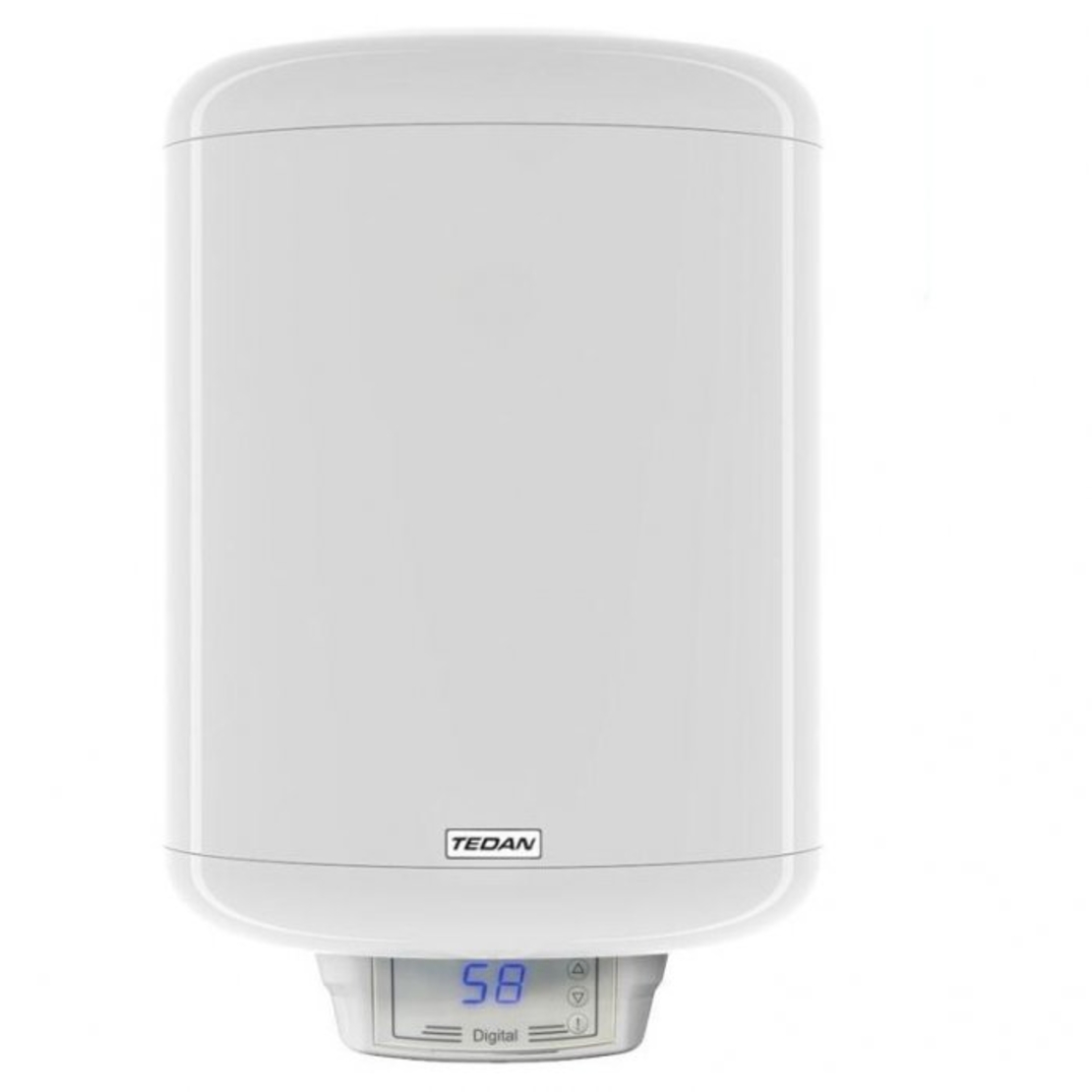 Вертикален бойлер Tedan Digital Pro Inox 80 3kW - неръждаем