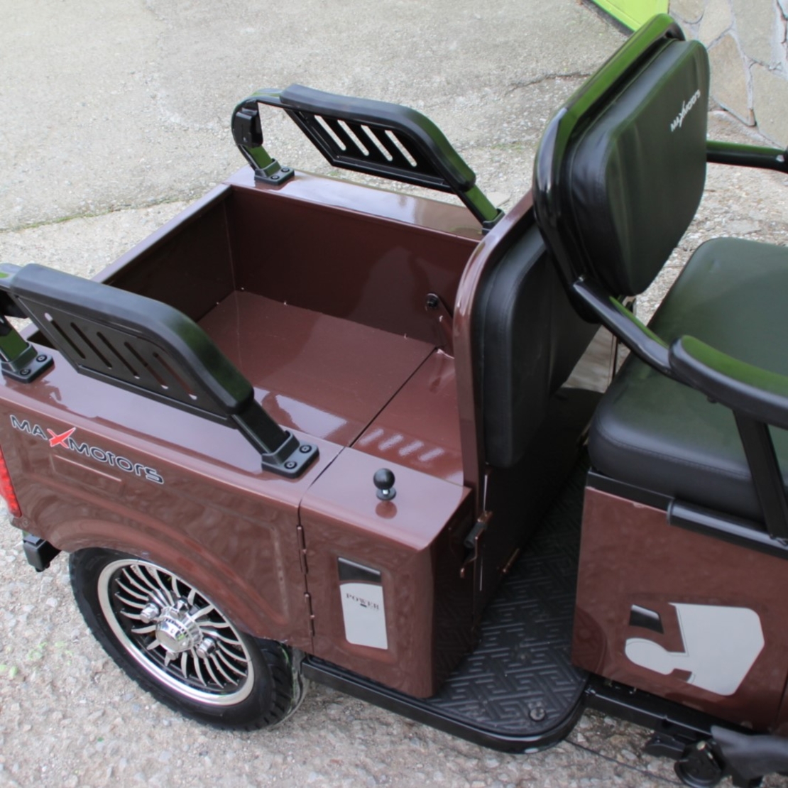 Двуместна електрическа триколка MAX MOTORS 1500W 20 AH