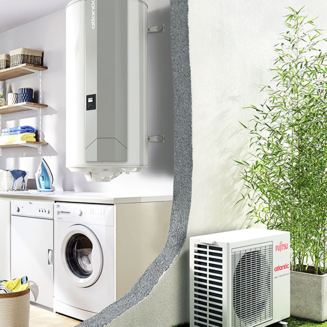 Термопомпен бойлер Atlantic Calypso Split Inverter 200