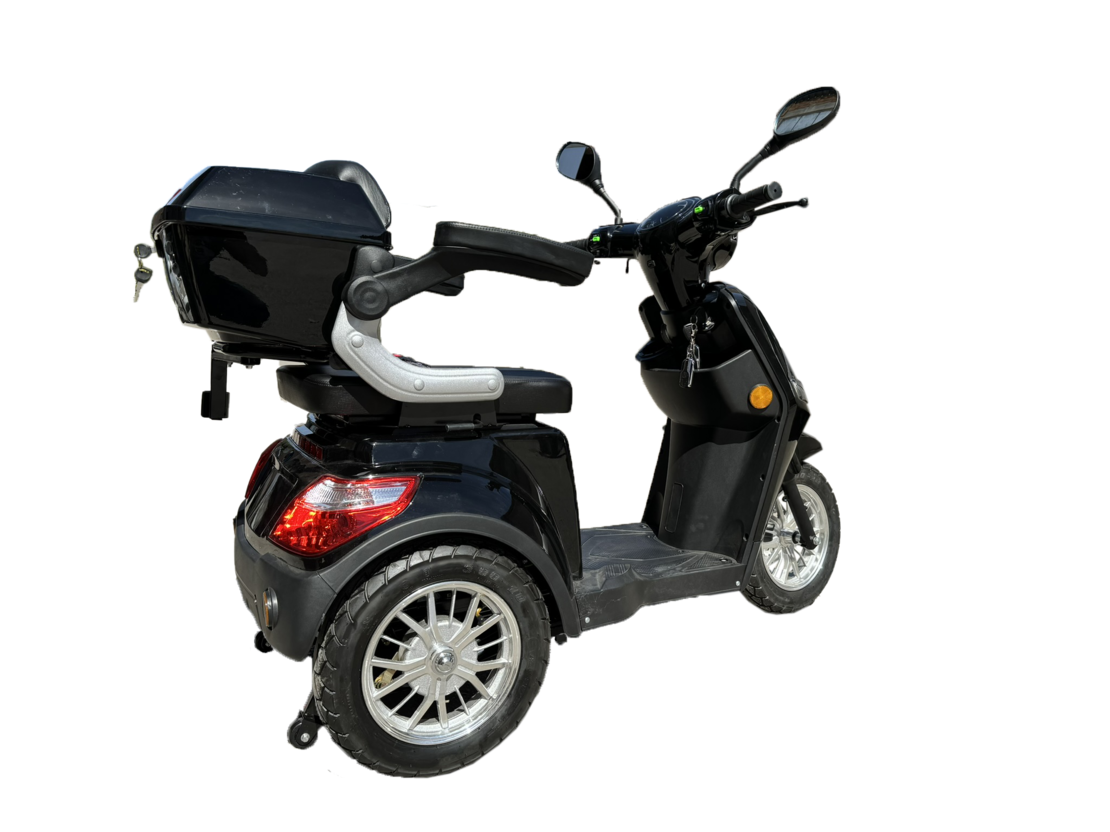 Електрическа триколка В1 | Черна, 1500W, 5 батерии, 2024