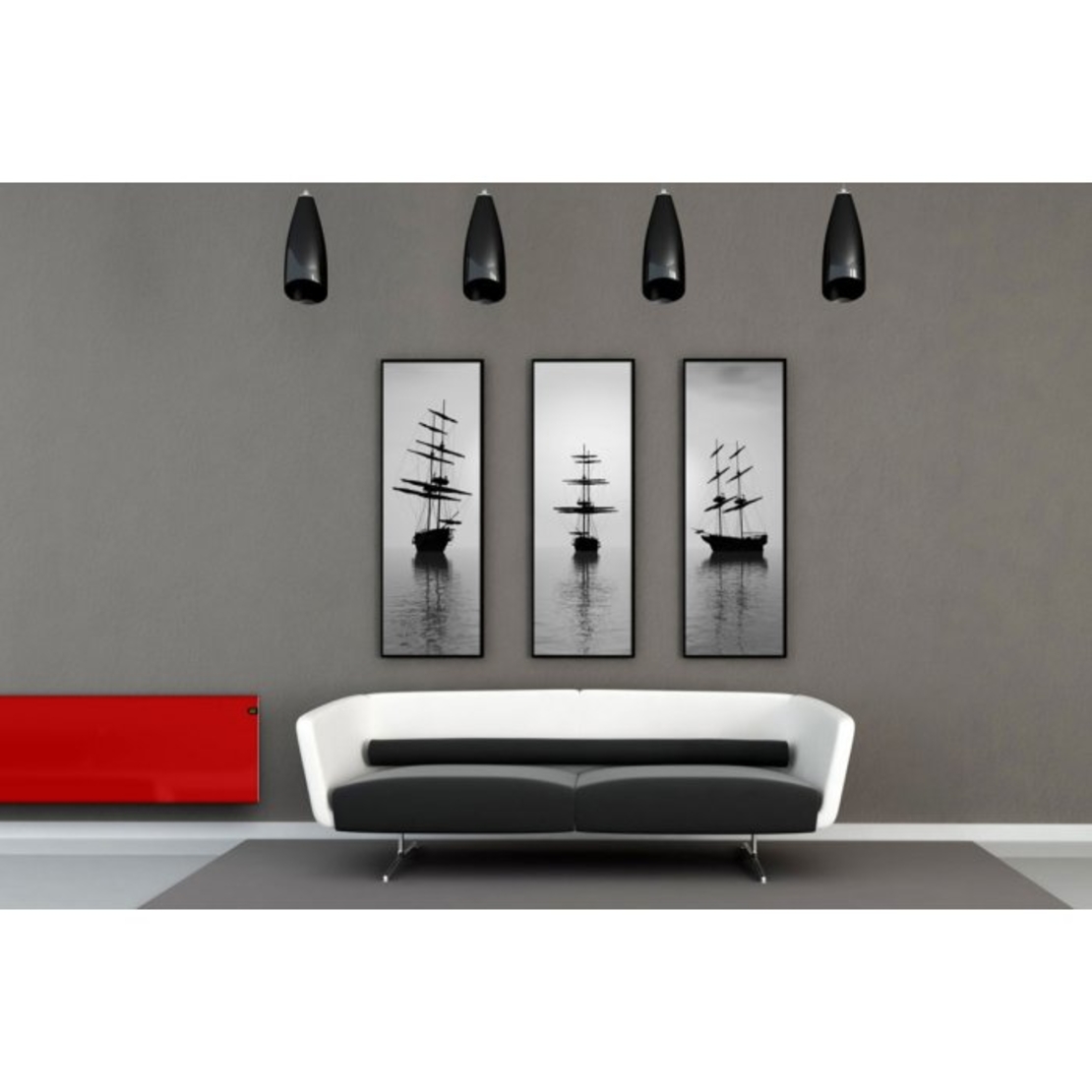 Конвектор ADAX NEO BASIC NP 08 KDT RED, 800W, Дигитален програмируем термостат