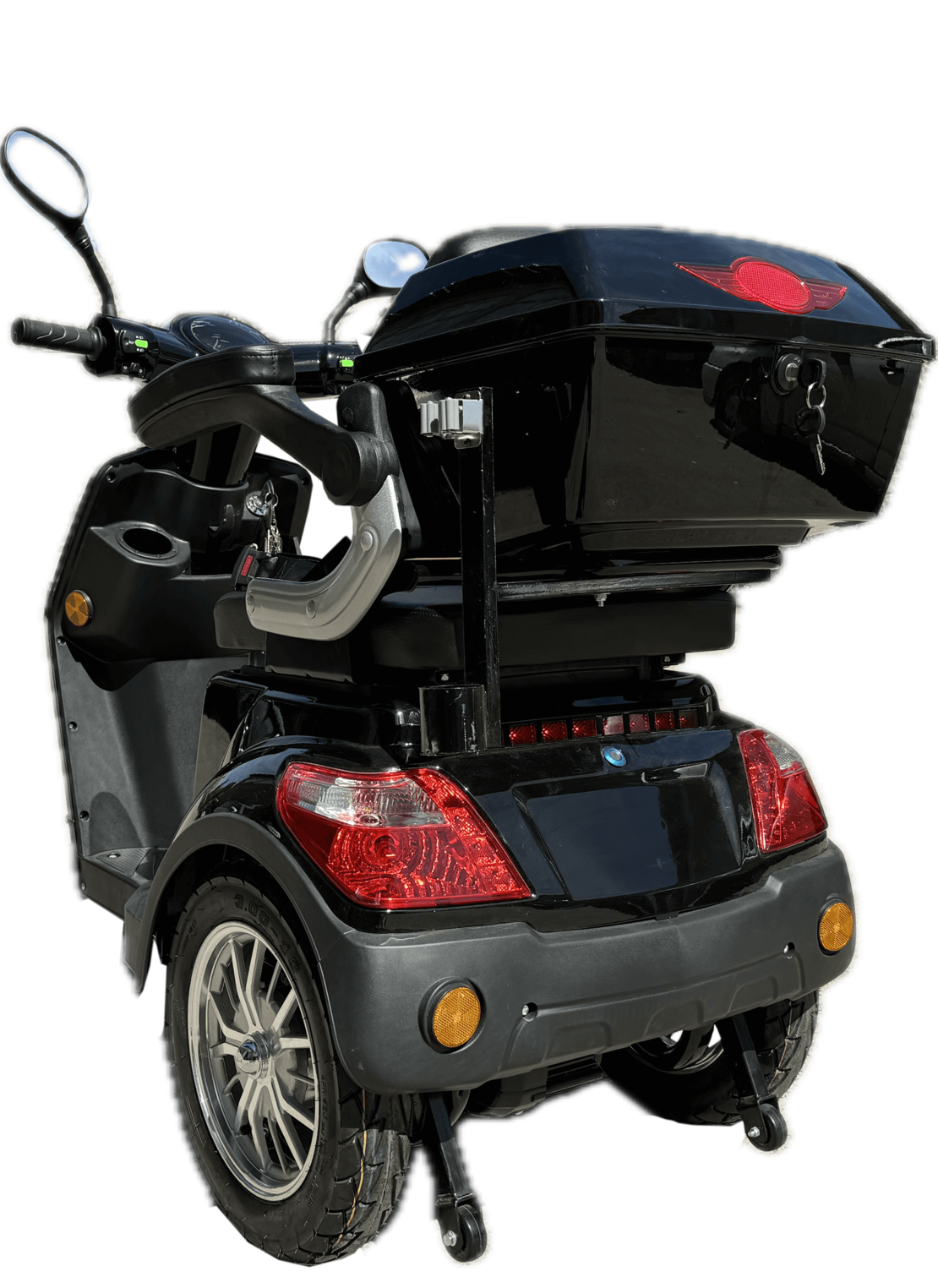 Електрическа триколка В1 | Черна, 1500W, 5 батерии, 2024