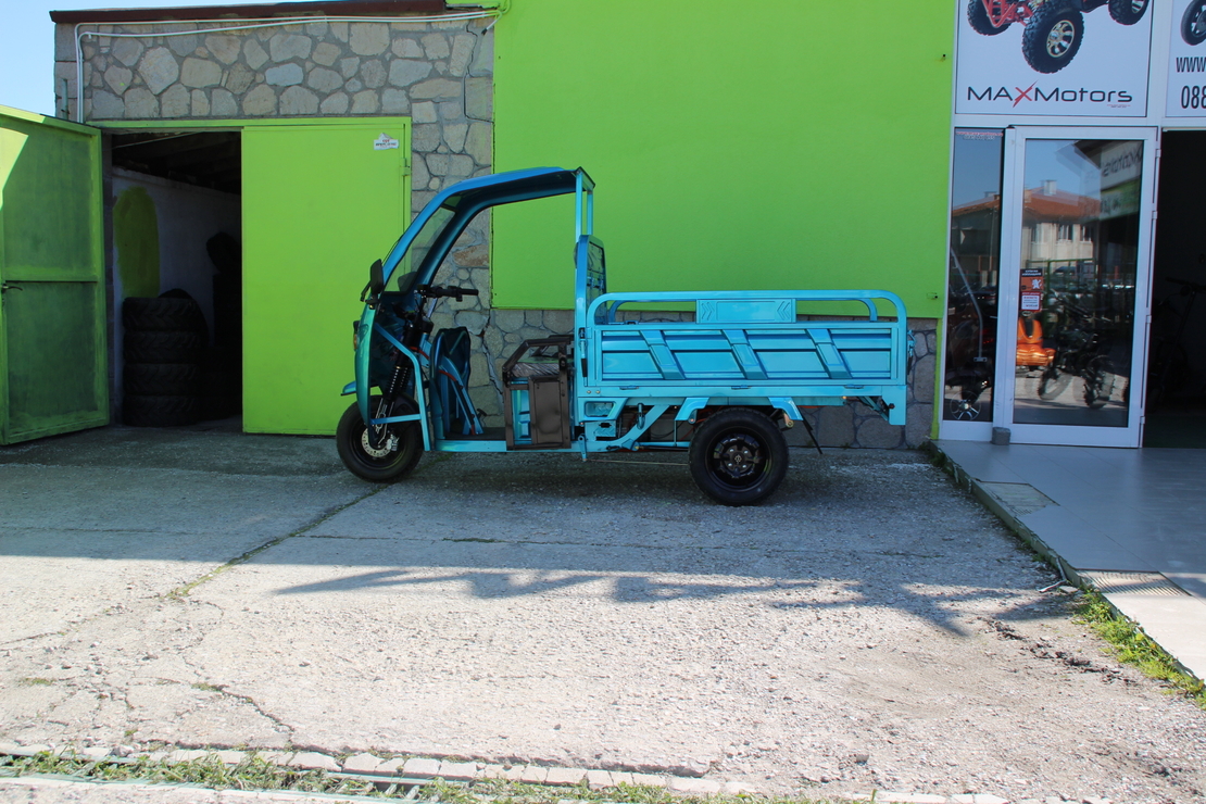 Електрическа Селскостопанска Триколка с Покрив 2000W Maxmotors