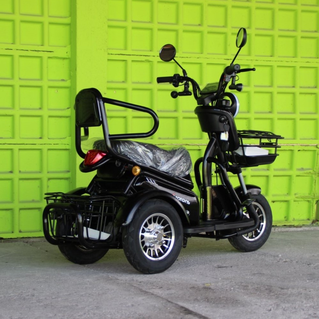 Двуместна електрическа триколка MaxMotors Pudding 1800W BLACK