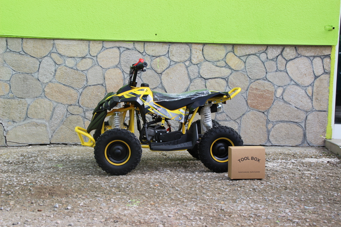 Детско бензиново ATV MaxMotors Grizzly SPORT – BLACK & YELLOW