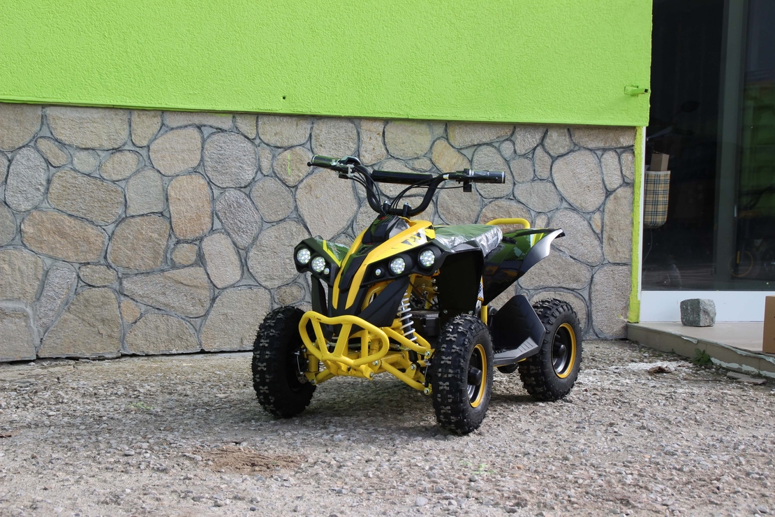 Детско бензиново ATV MaxMotors Grizzly SPORT – BLACK & YELLOW